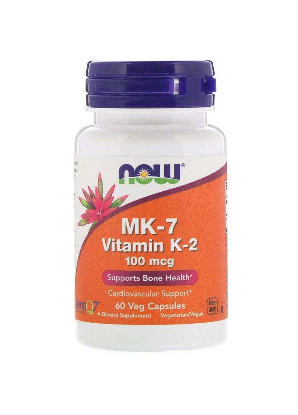 Вітамін К2 МК-7 100 мкг 60 капсул Now Foods (256931287)