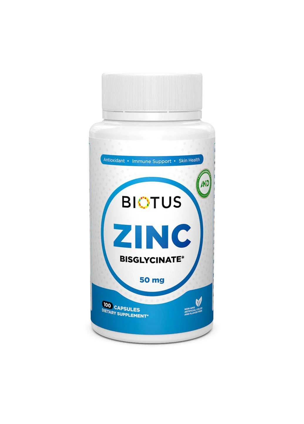 Цинк бісгліцинат Zinc Bisglycinate 50 мг 100 капсул Biotus (256931164)