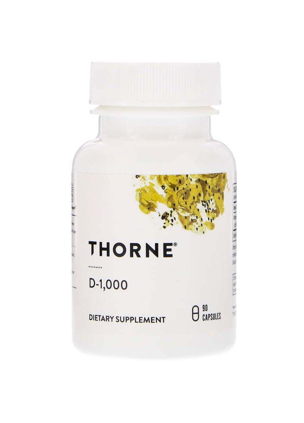 Витамин Д3 1000 МЕ 90 капсул Thorne Research (256930856)