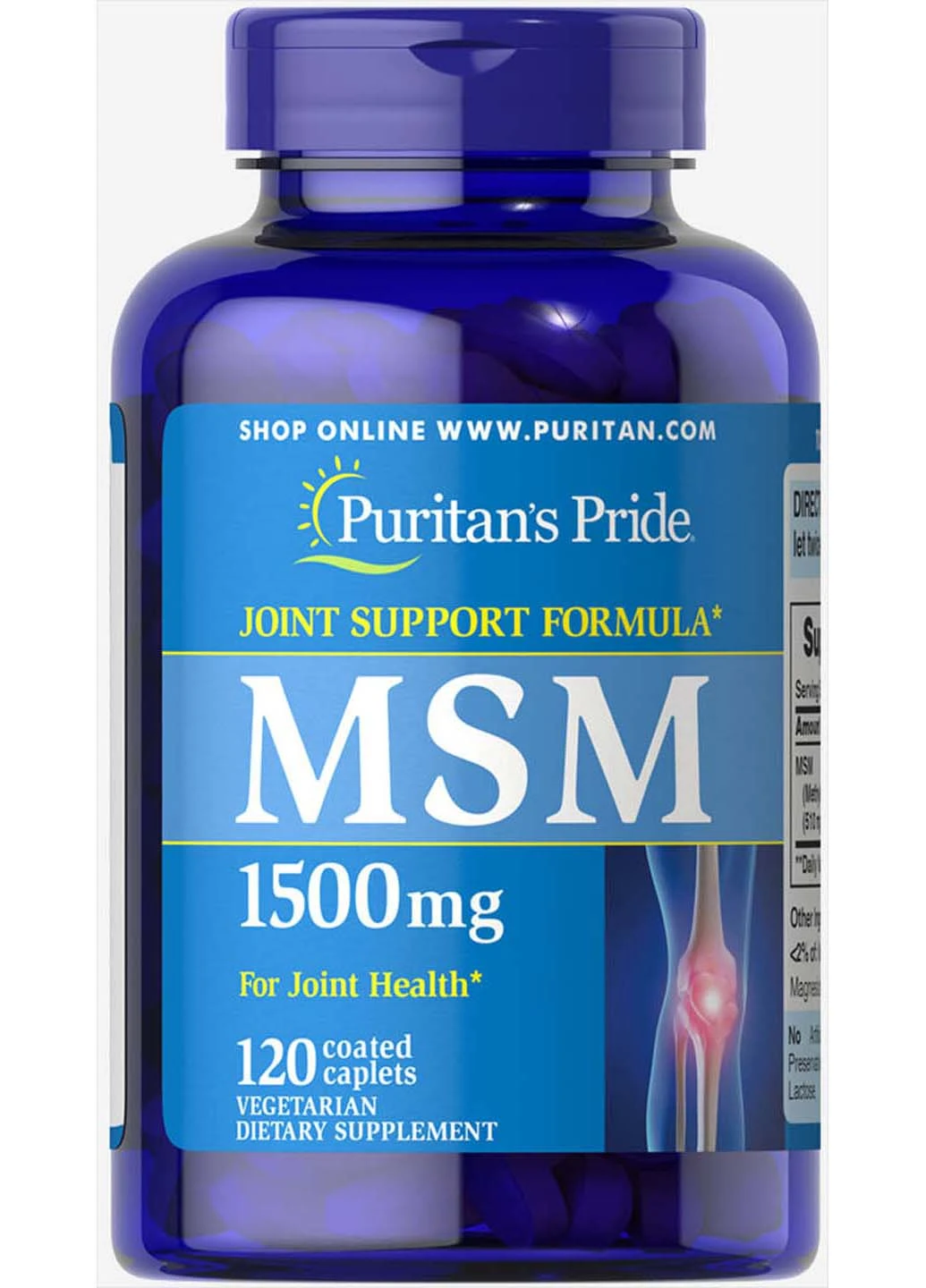 Метилсульфонилметан 1500 mg 120 капсул Puritans Pride (256931953)