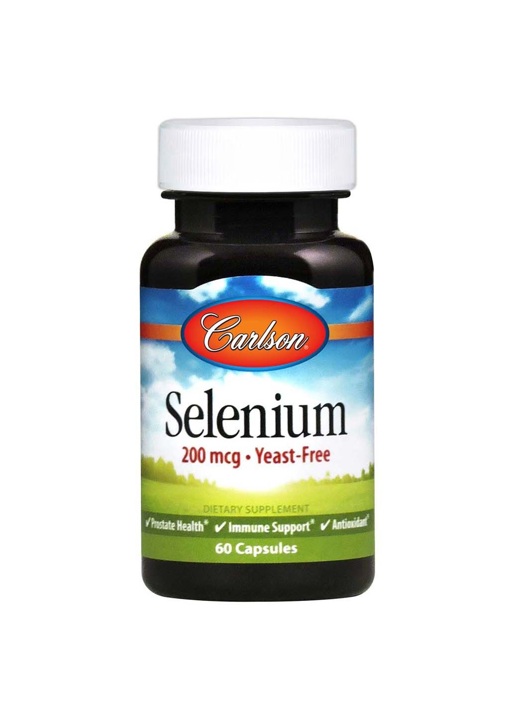 Селен 200 мкг 60 капсул Carlson Labs (256932484)