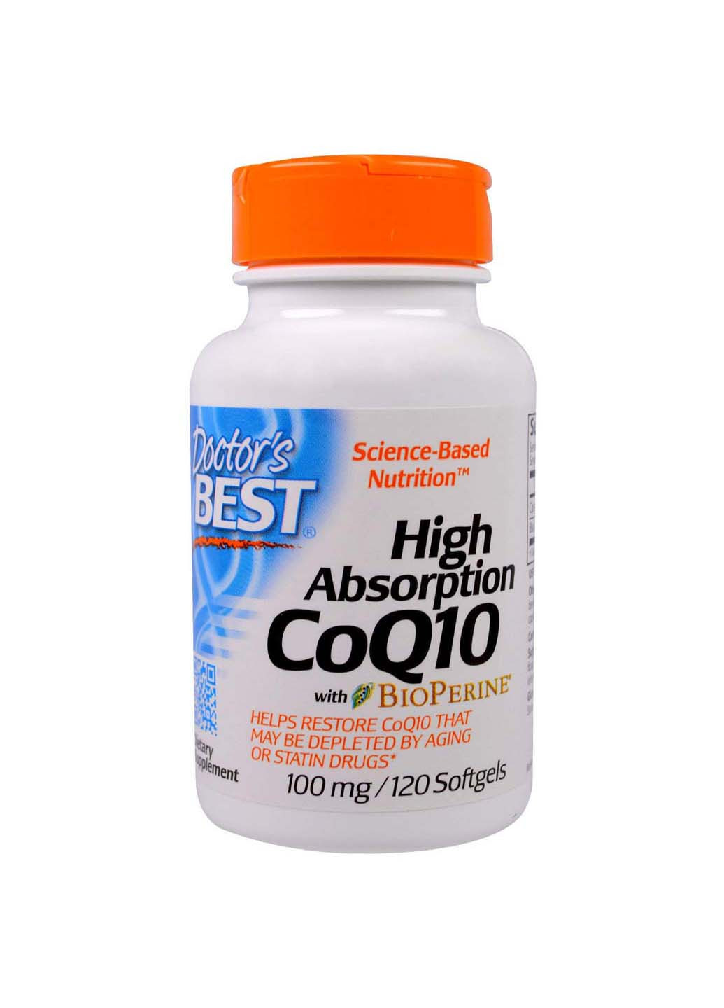 Коэнзим Q10 с биоперином CoQ10 100 мг 120 жидких капсул Doctor's Best (256930539)