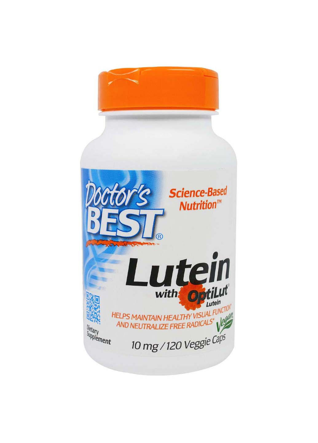 Лютеин Lutein with OptiLut Doctors Best 10 мг 120 капсул Doctor's Best (256930529)