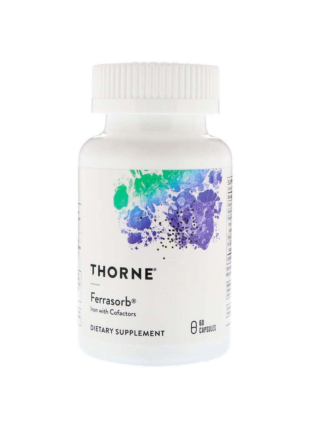 Будівельна формула крові Ferrasorb 60 капсул Thorne Research (256931744)