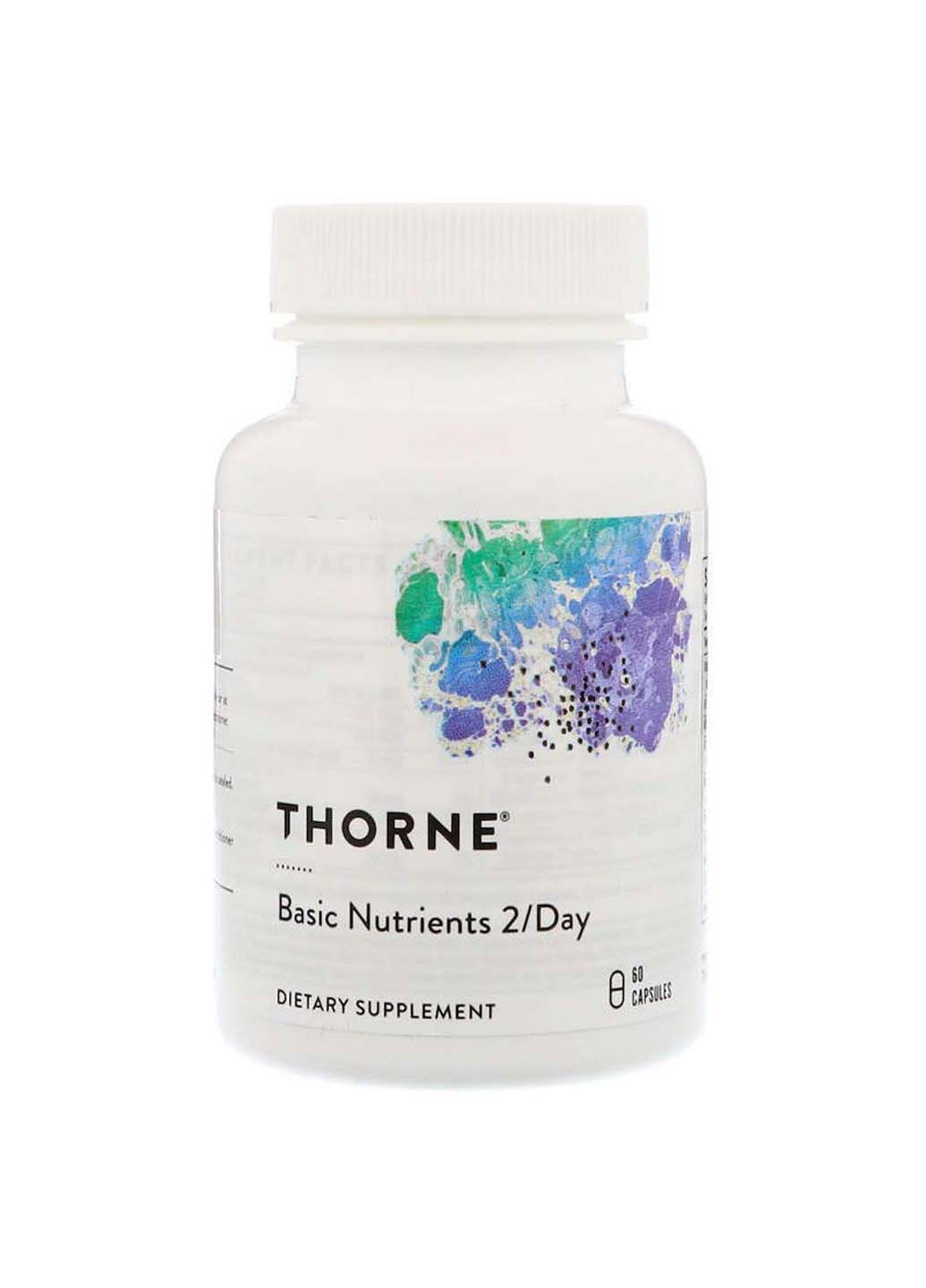 Мультивітаміни без заліза Basic Nutrients 2/Day 60 капсул Thorne Research (256931749)