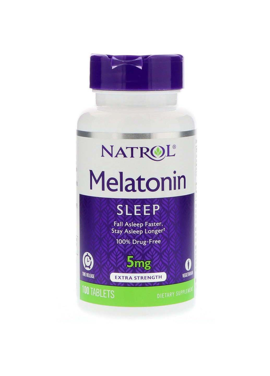 Мелатонин Melatonin 5 мг 100 таблеток Natrol (256930882)