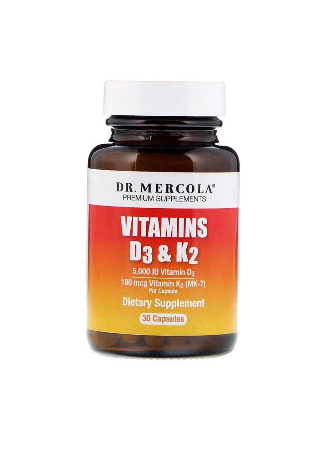 Витамин Д3 и К2 30 капсул Dr. Mercola (256931892)