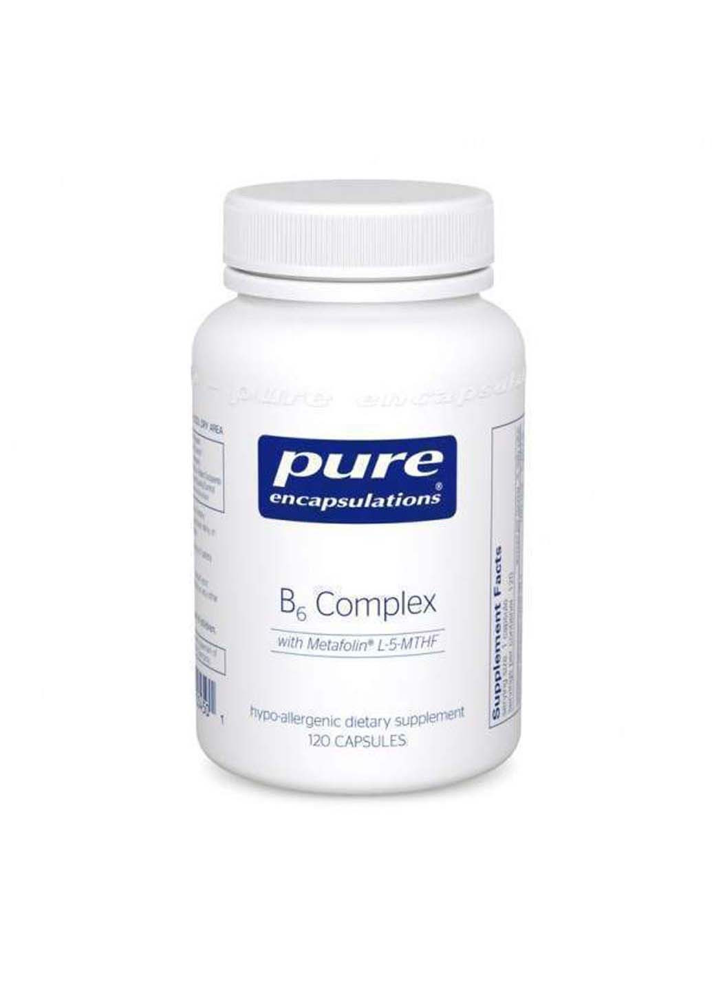 Витамин B6 120 капсул Pure Encapsulations (256931110)