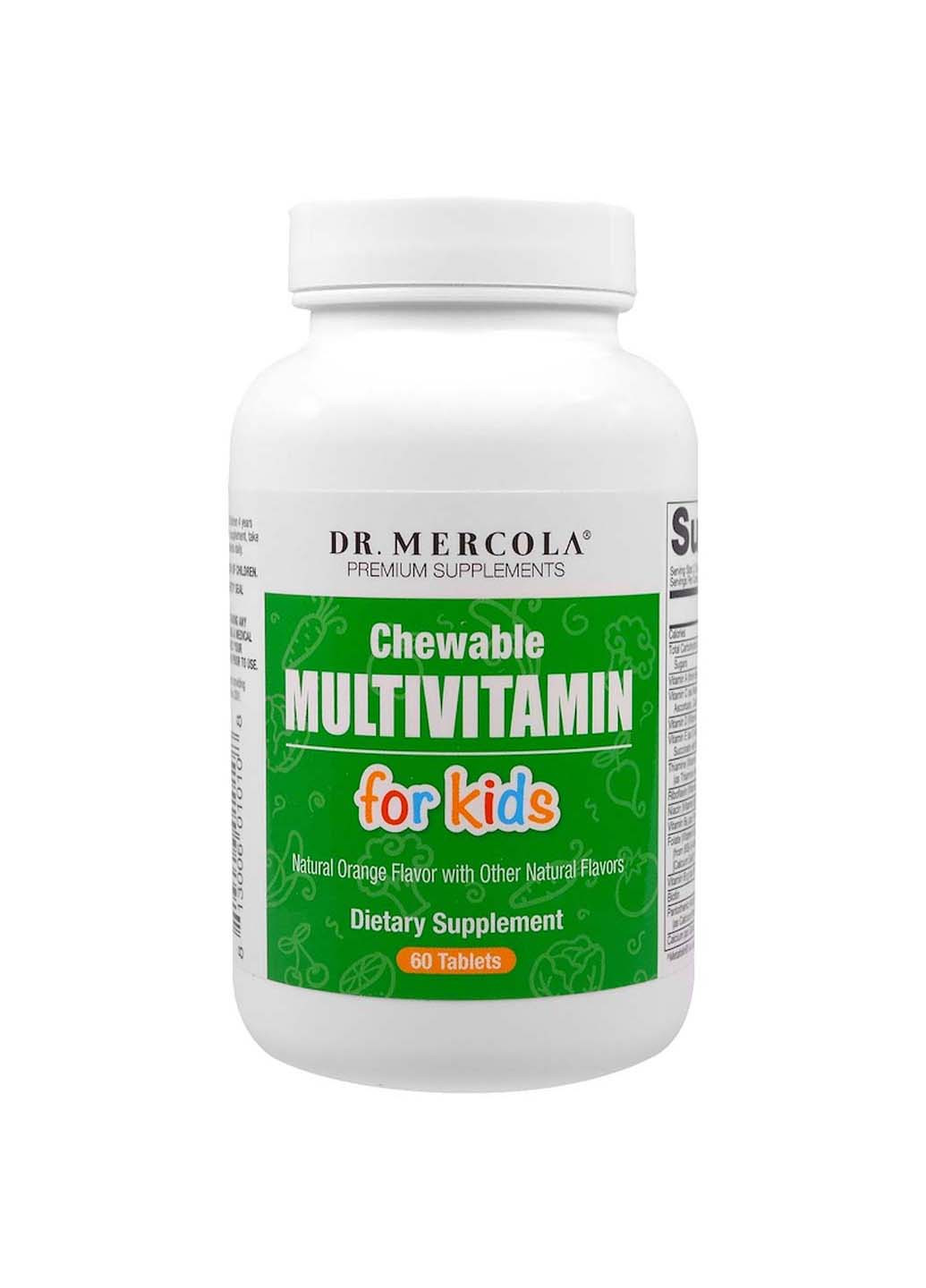 Мультивітаміни для дітей Multivitamin for Kids 60 таблеток Dr. Mercola (256931887)
