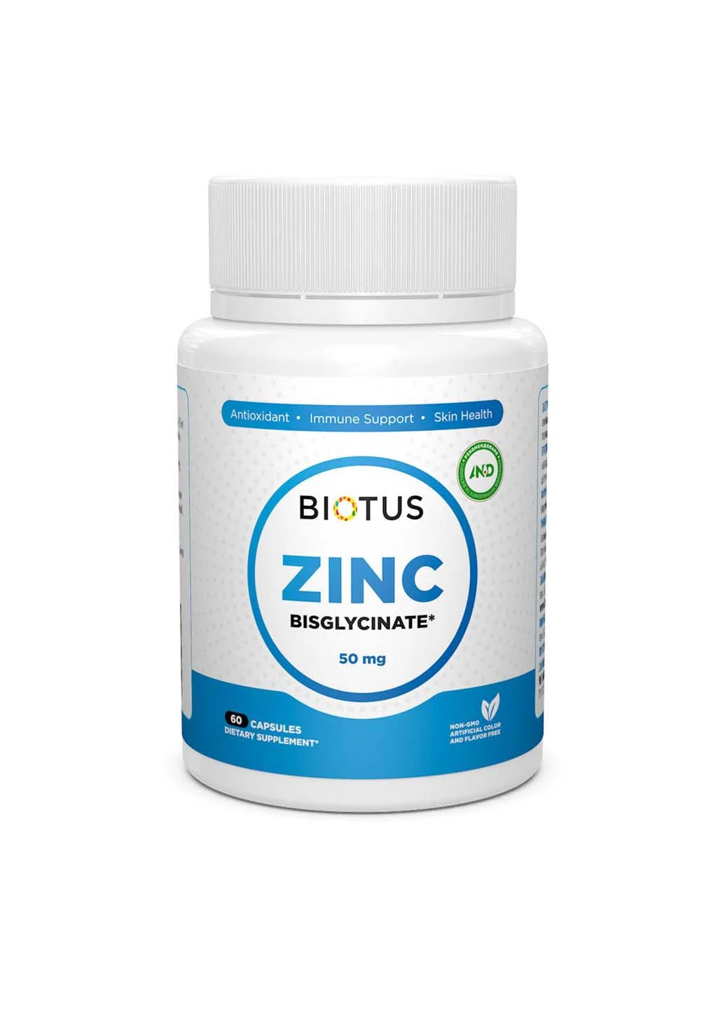 Цинк бісгліцинат Zinc Bisglycinate 50 мг 60 капсул Biotus (256932113)
