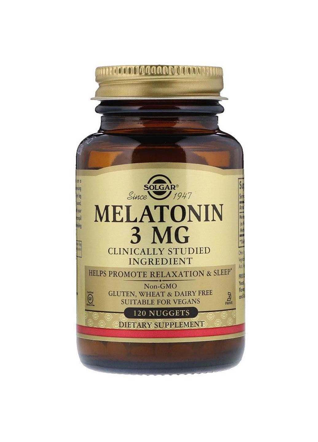 Мелатонин 3 мг 120 таблеток Solgar (256932211)