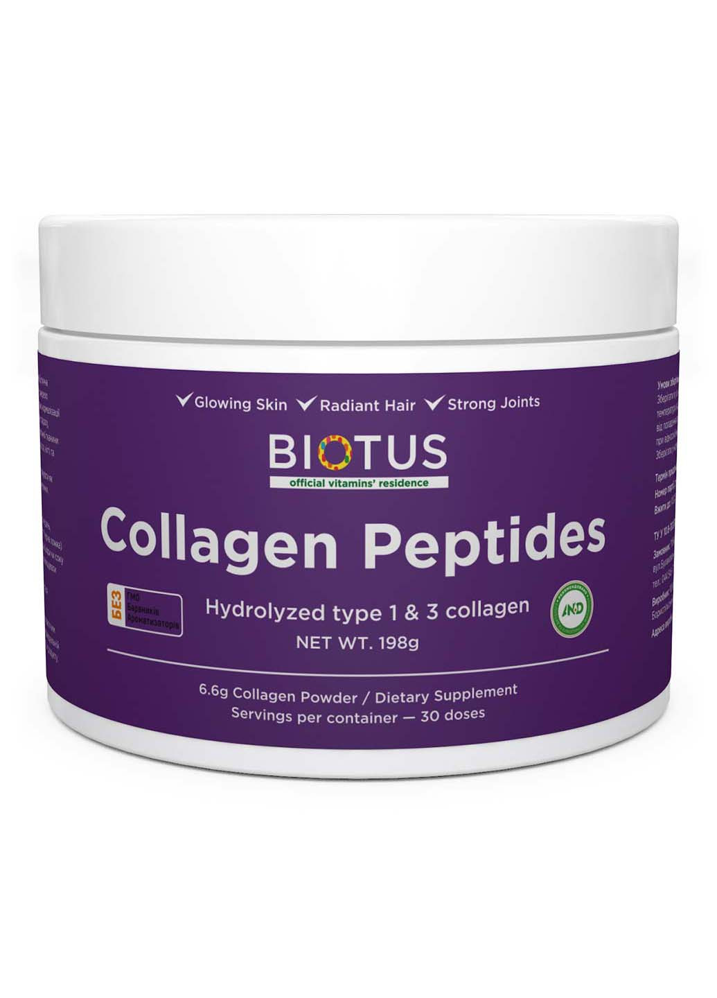 Коллагеновые пептиды тип 1 и 3 CollagenPeptides 198 г Biotus (256931179)