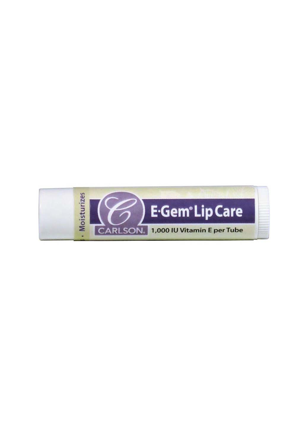 Бальзамы для губ Lip Care с витамином Е 1000 МЕ 12 тюбиков Carlson Labs (256930907)