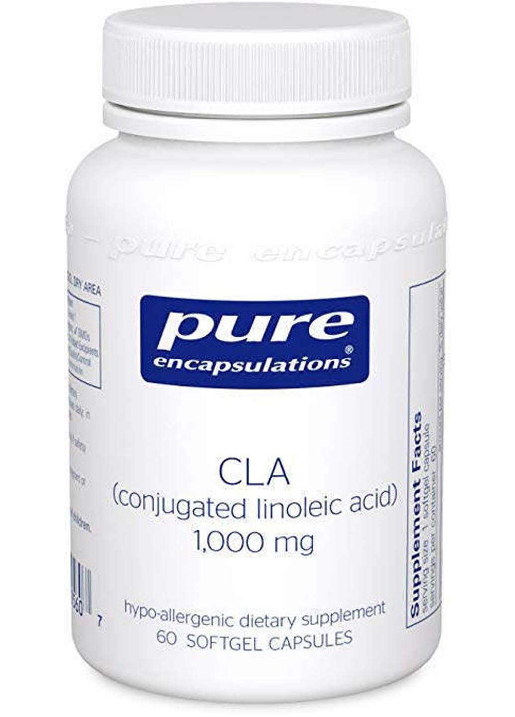 Конъюгированная линолевая кислота CLA 60 капсул Pure Encapsulations (256932047)