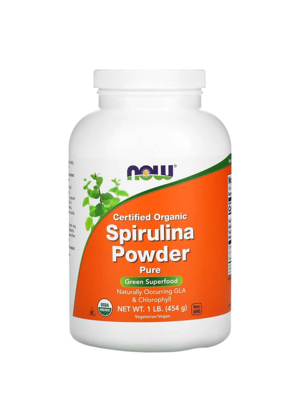 Спирулина сертифицированный органический порошок Spirulina 454 г Now Foods (256931313)