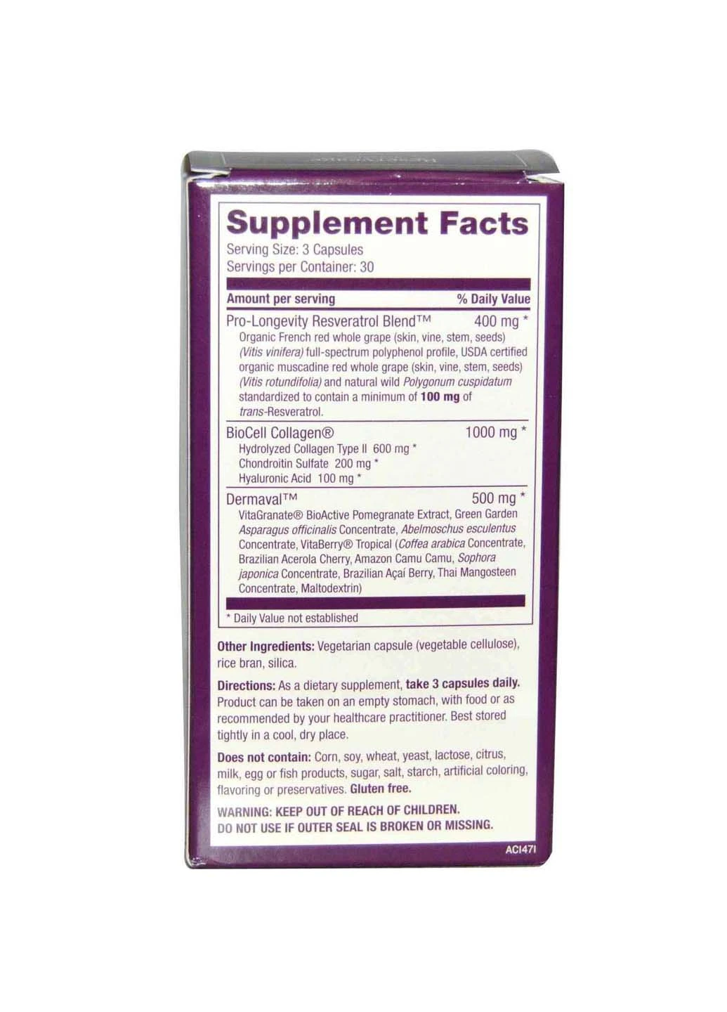 Коллаген ультра Ultra Collagen Booster 90 капсул Reserveage Nutrition (256932131)