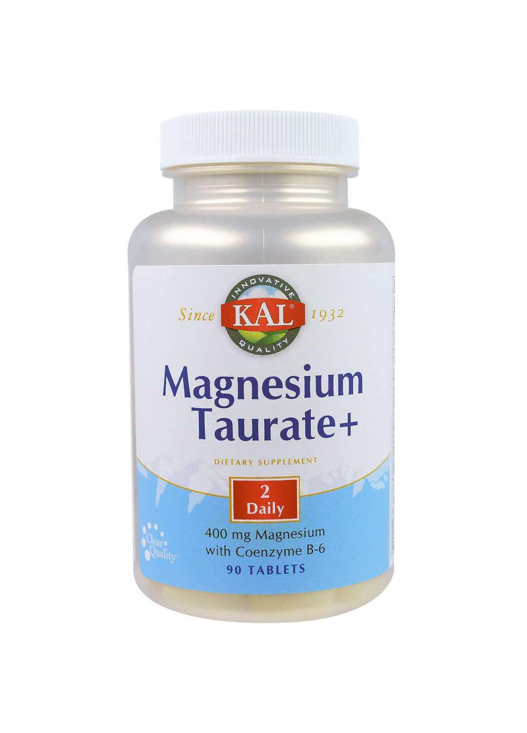 Таурат магнію + Magnesium Taurate + 400 мг 90 таблеток KAL (256931900)
