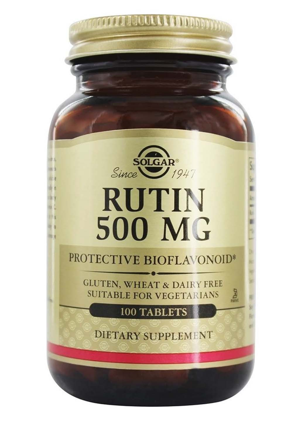 Рутін Rutin 500 мг 100 таблеток Solgar (256931274)