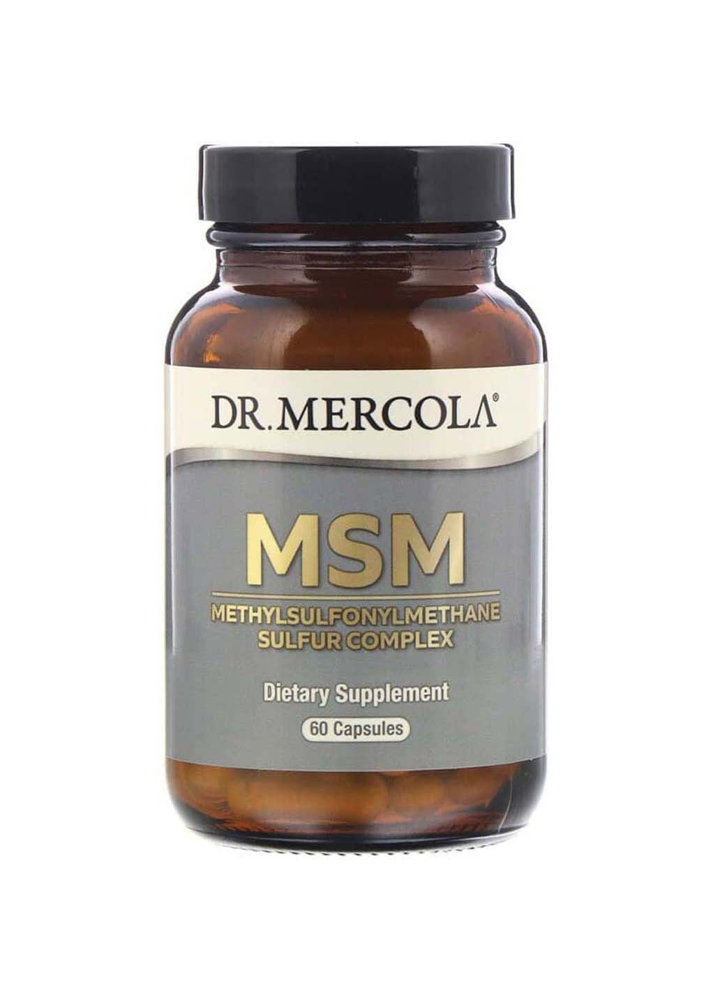 МСМ с органической серой MSM Sulfur комплекс 60 капсул Dr. Mercola (256930973)