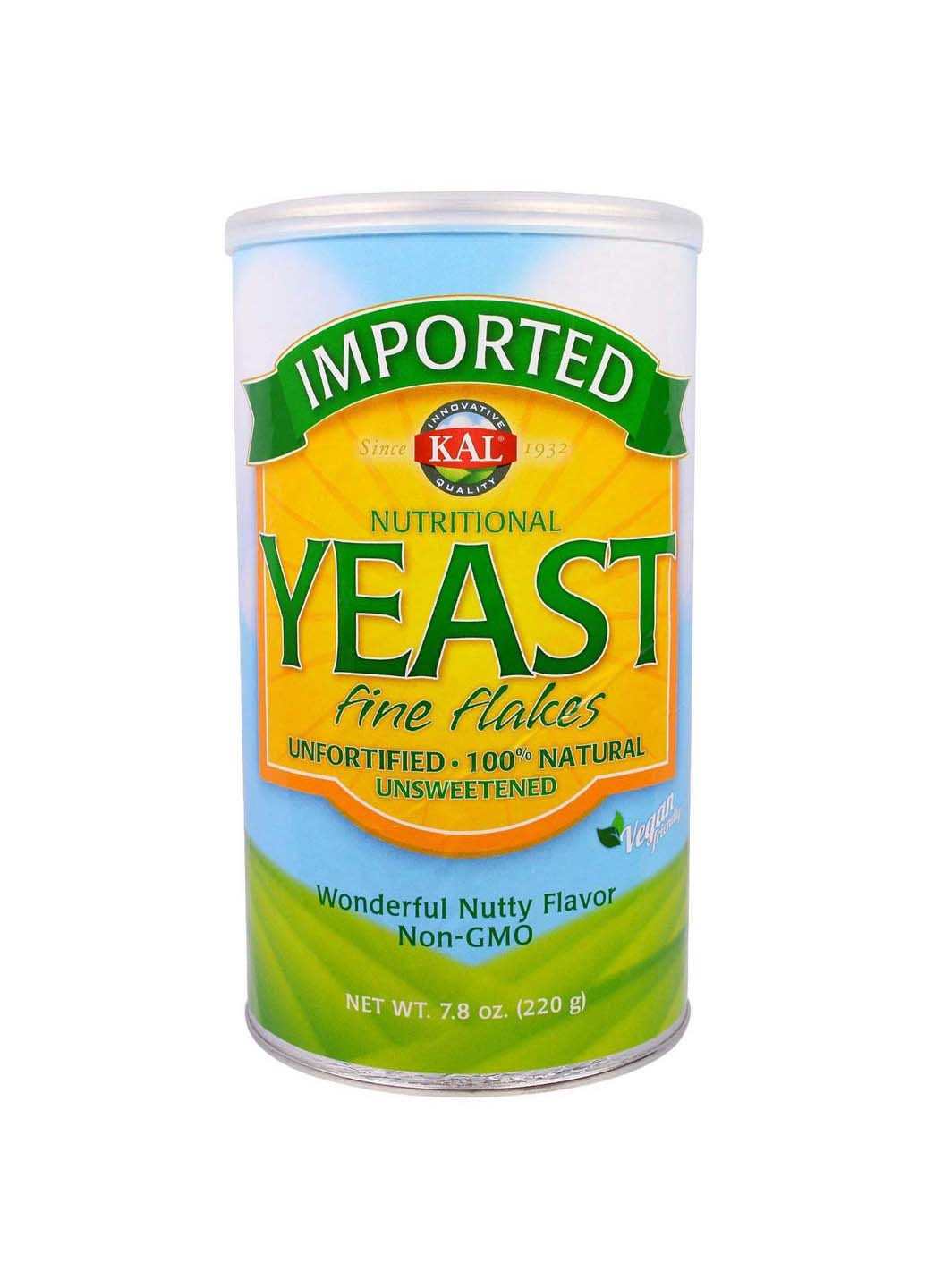 Харчові дріжджі Nutritional Yeast дрібні пластівці 220 г KAL (256930984)