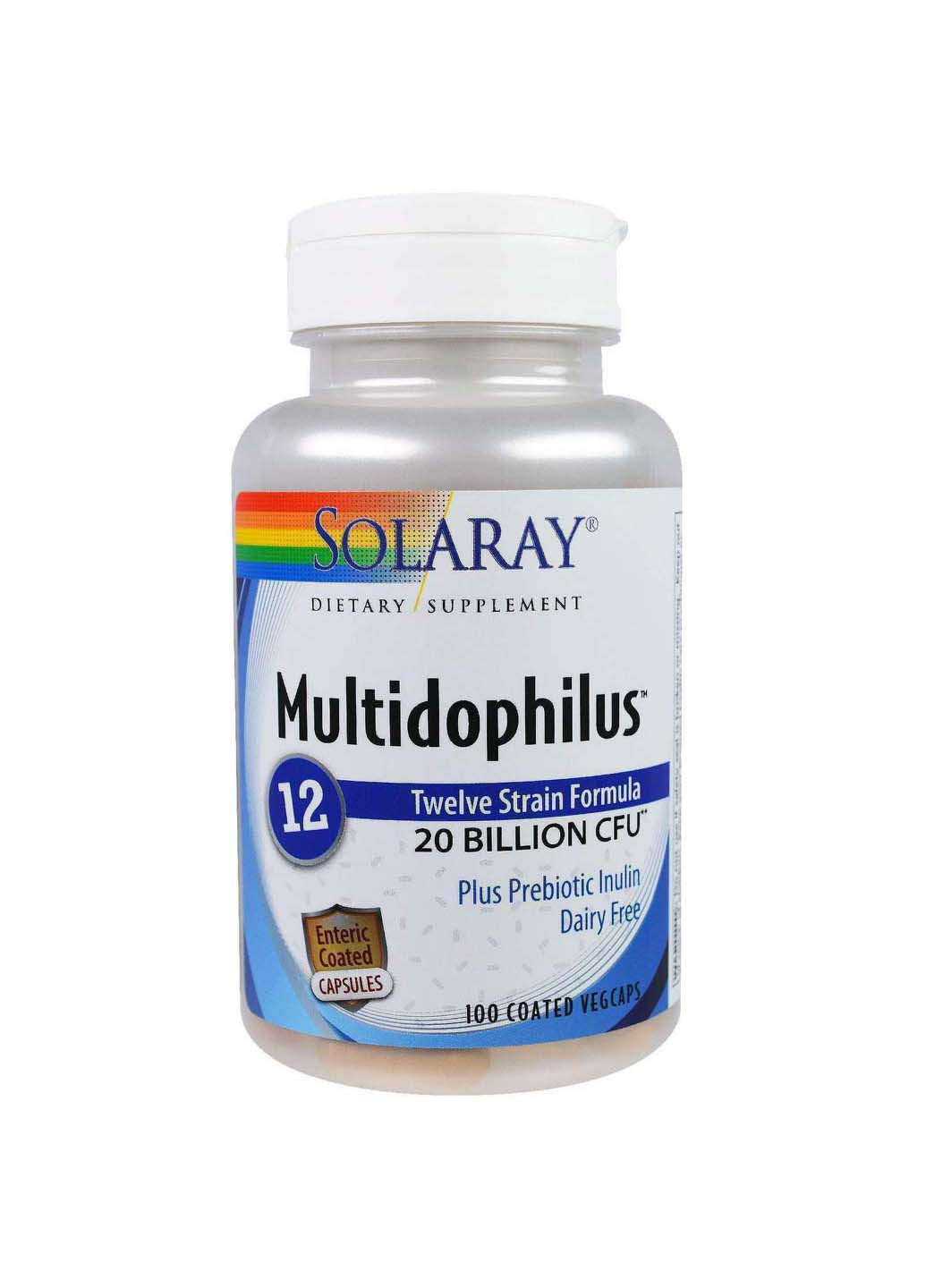 Пробиотики Multidophilus 12 20 млрд КОЕ 100 капсул Solaray (256931855)