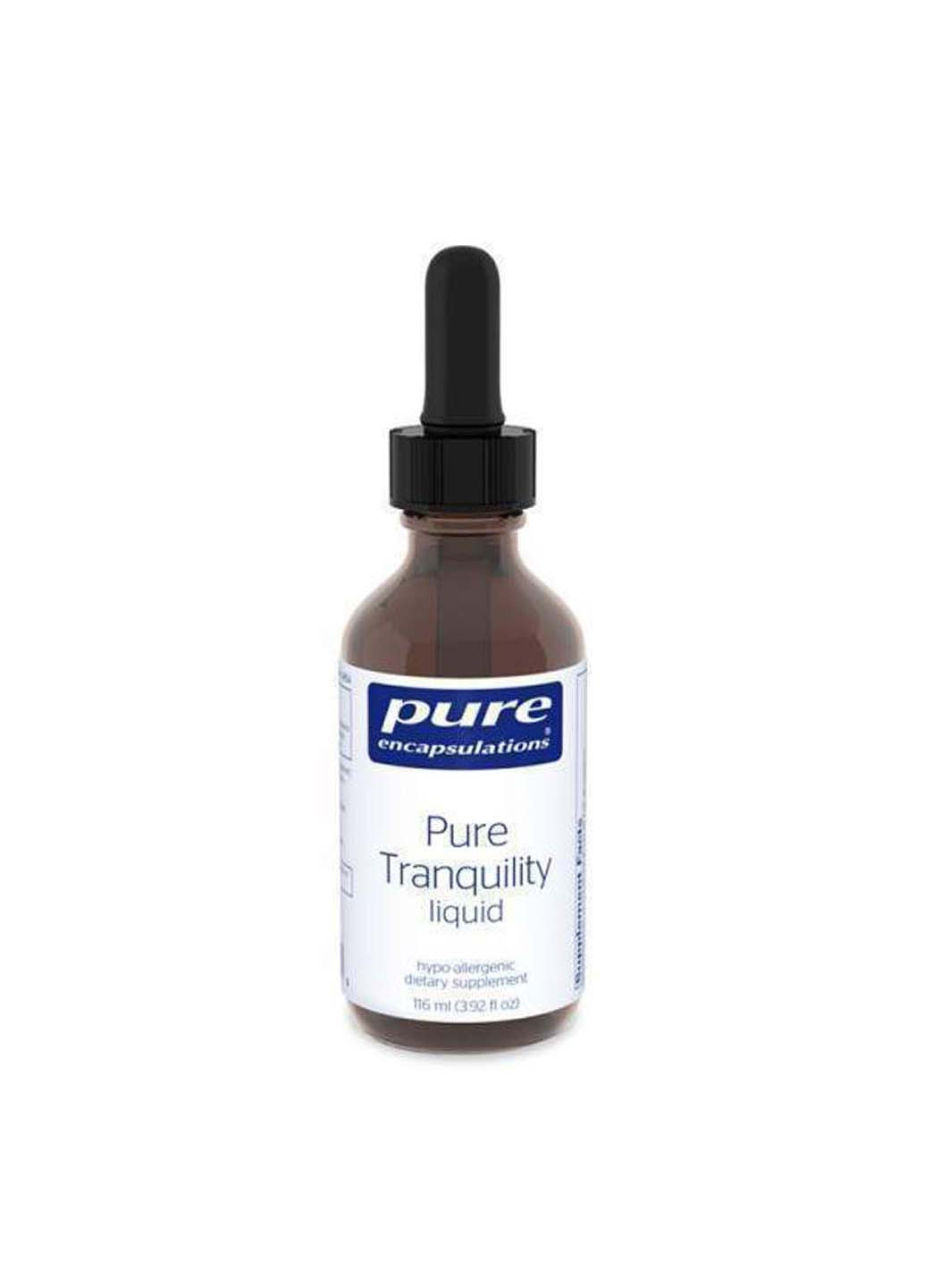 Гліцин ГАМК та теанін Pure Tranquility liquid від стресу 116 мл. Pure Encapsulations (256932062)