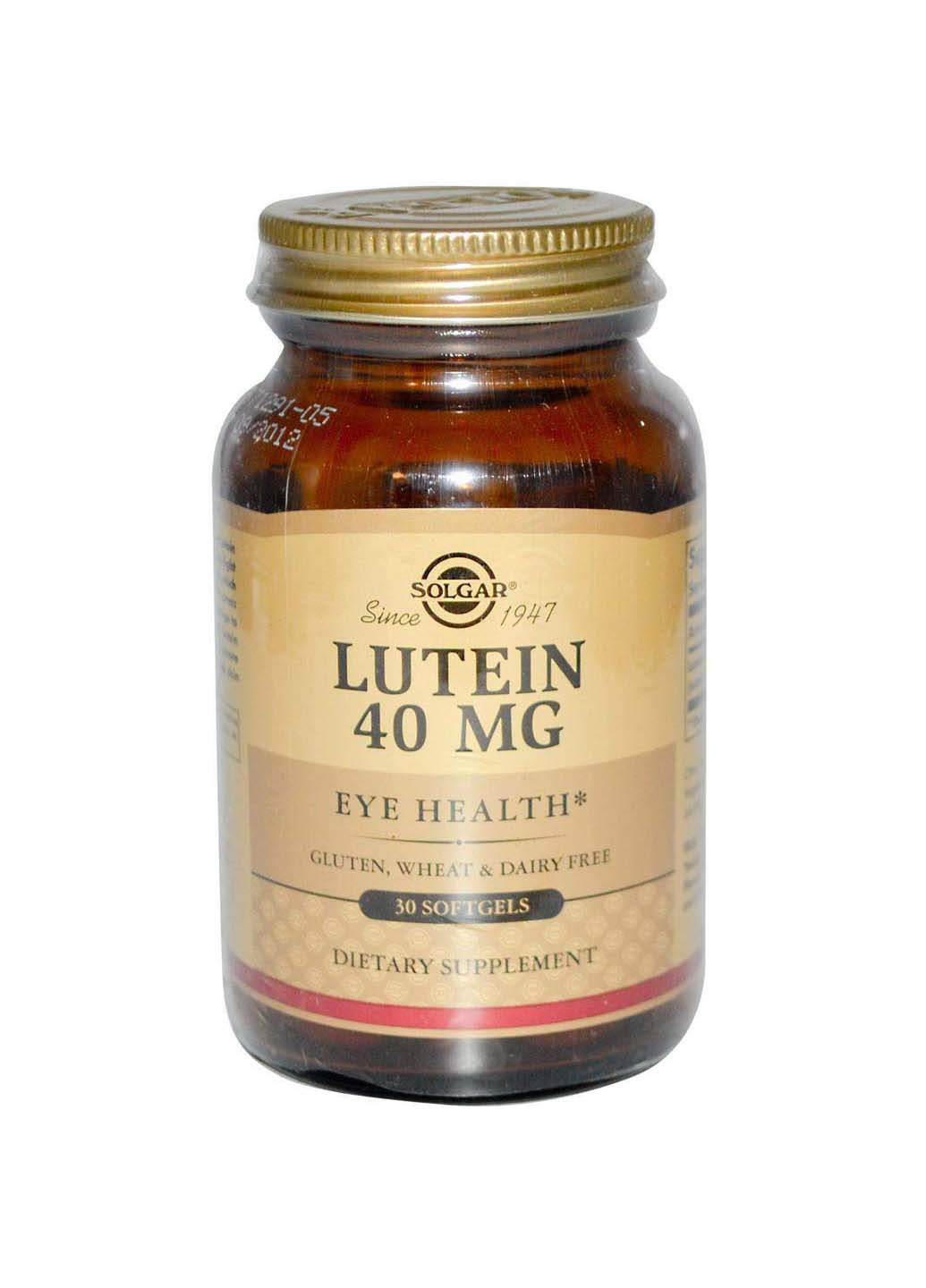 Лютеин 40 мг 30 капсул Solgar (256931500)