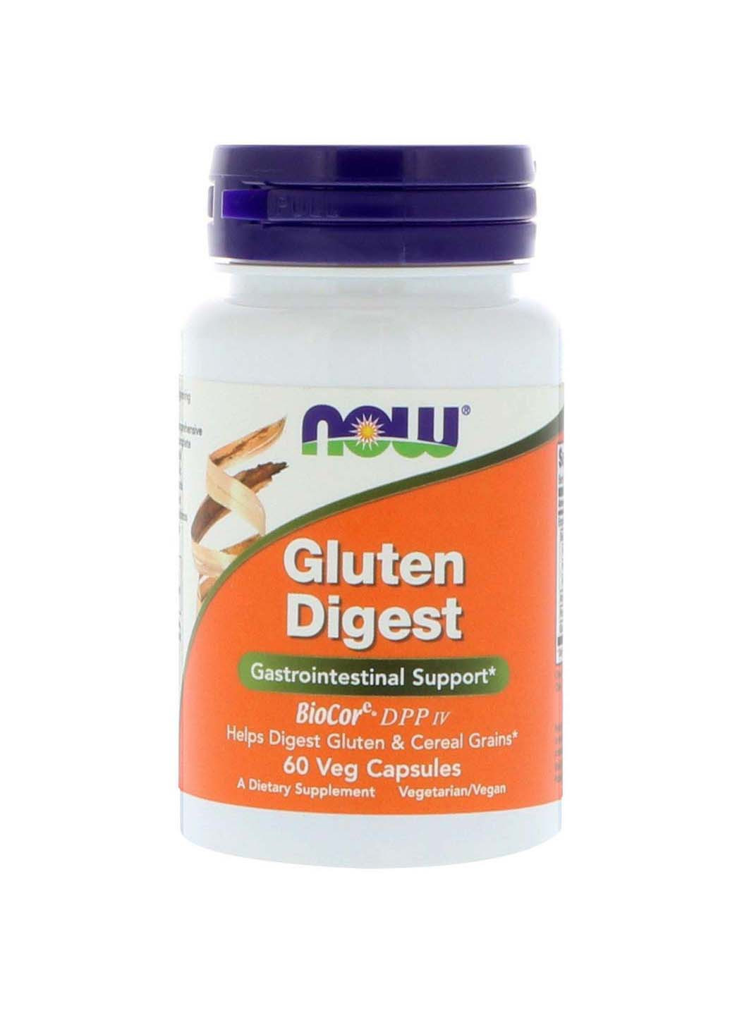 Ферменти для травлення глютена Gluten Digest 60 вегетаріанських капсул Now Foods (256931378)