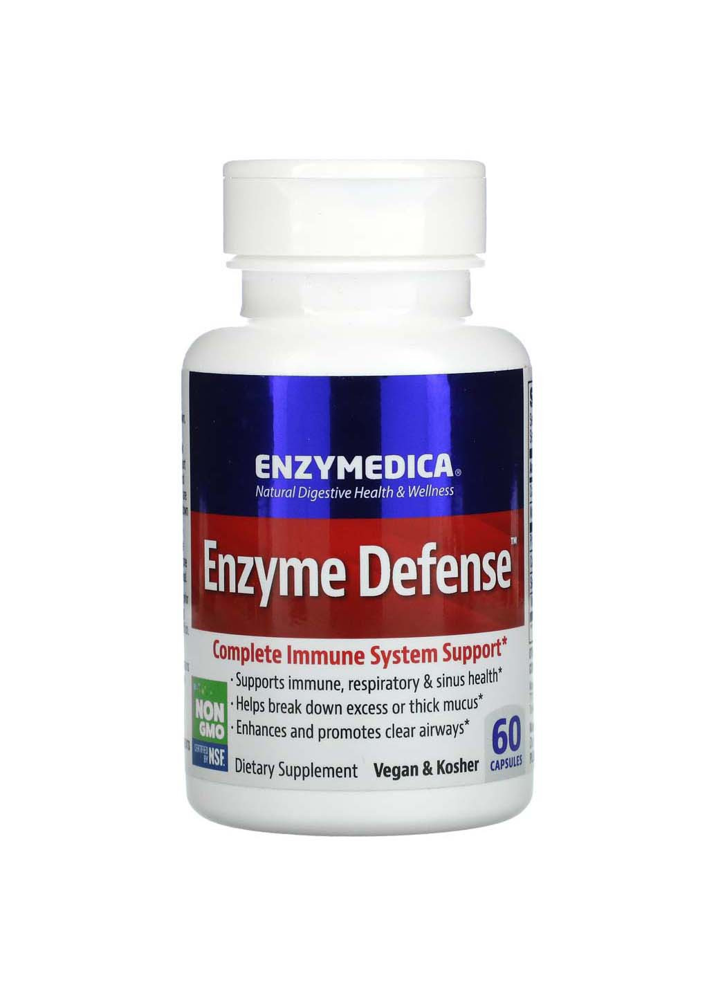 Протеолитические ферменты Enzyme Defense ViraStop 60 капсул Enzymedica (256931920)