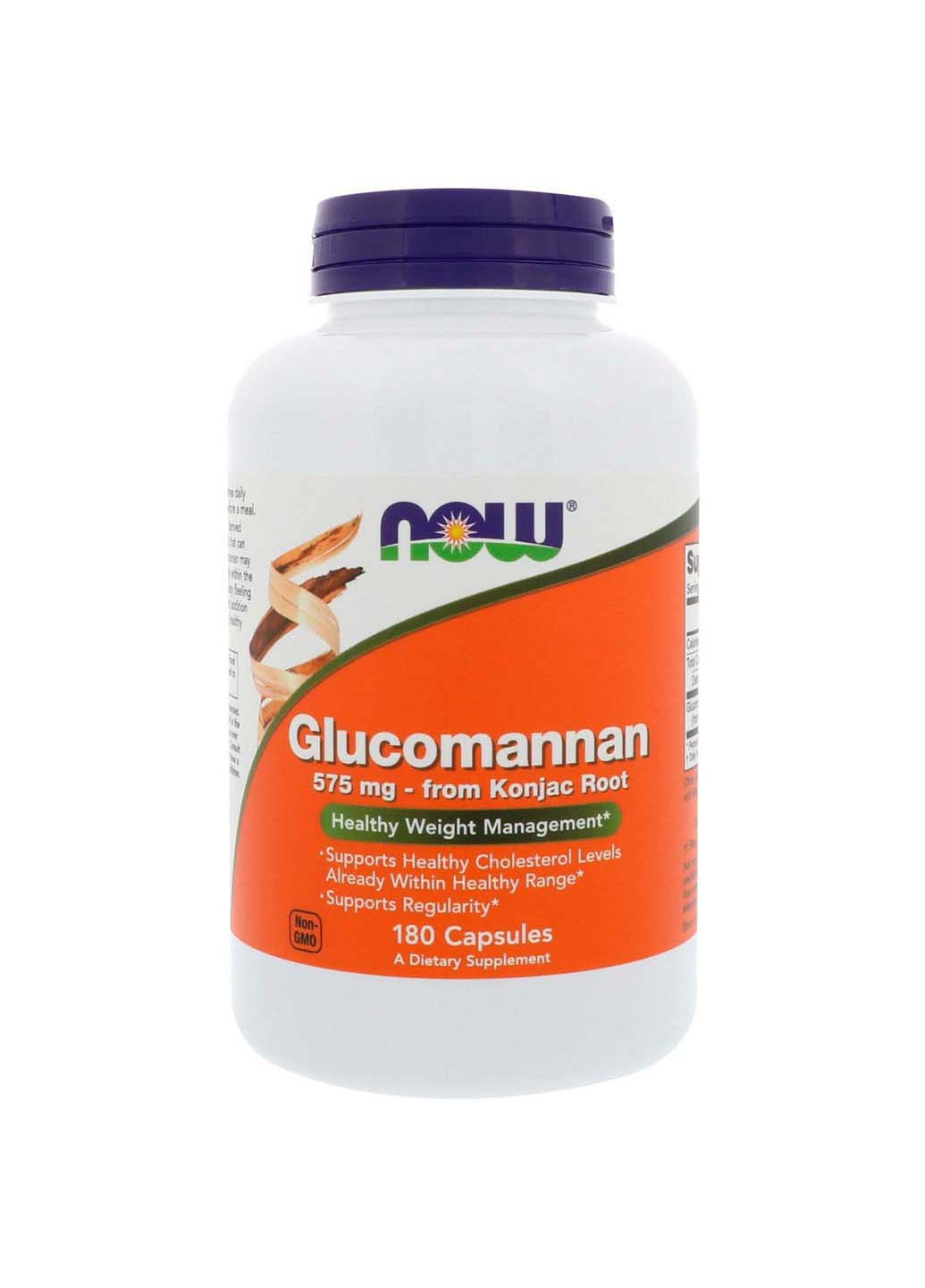 Глюкоманнан Glucomannan 575 мг 180 капсул Now Foods (256932286)