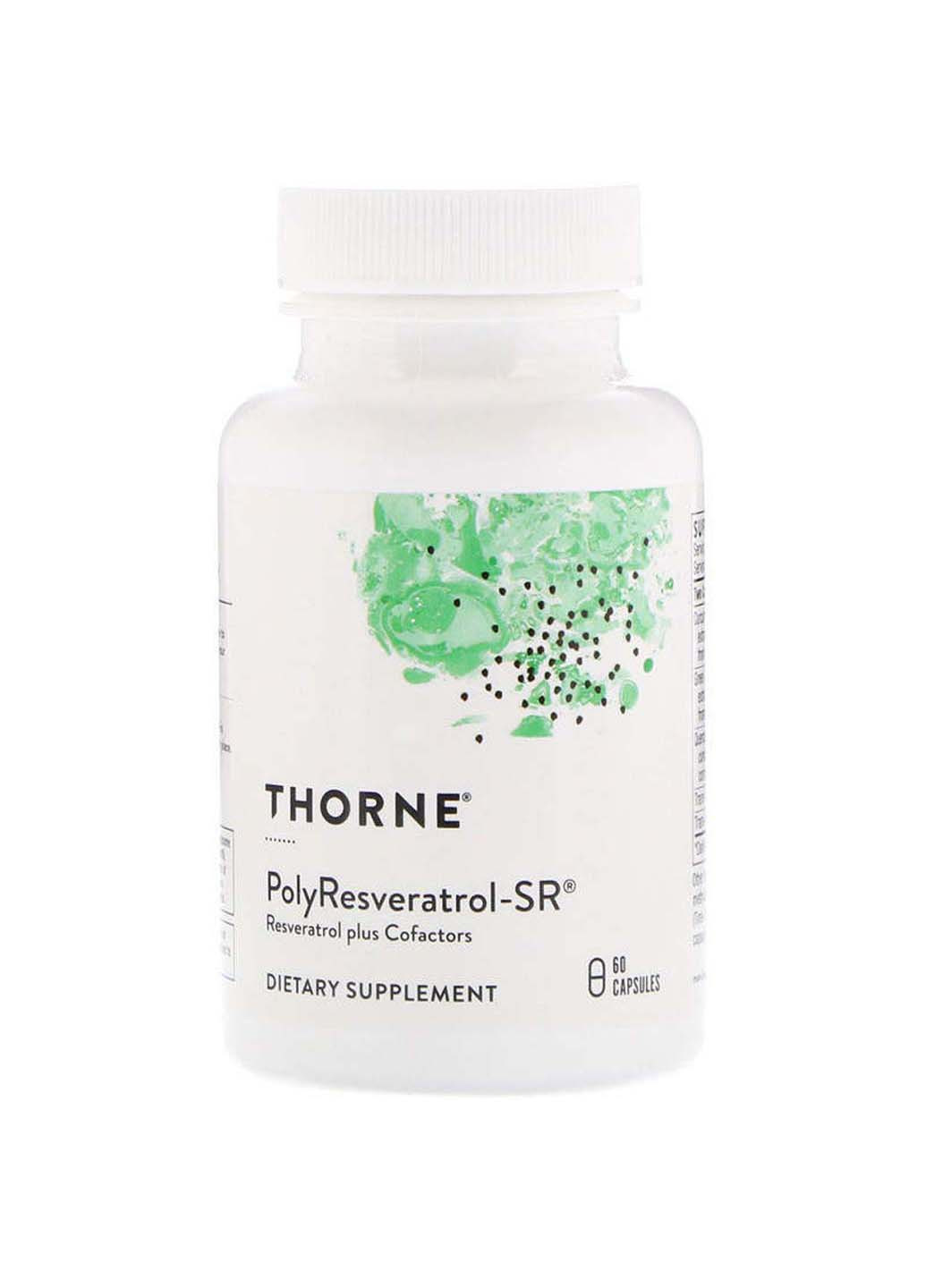 Ресвератрол птеростильбен куркумин PolyResveratrol-SR 60 капсул Thorne Research (256931741)