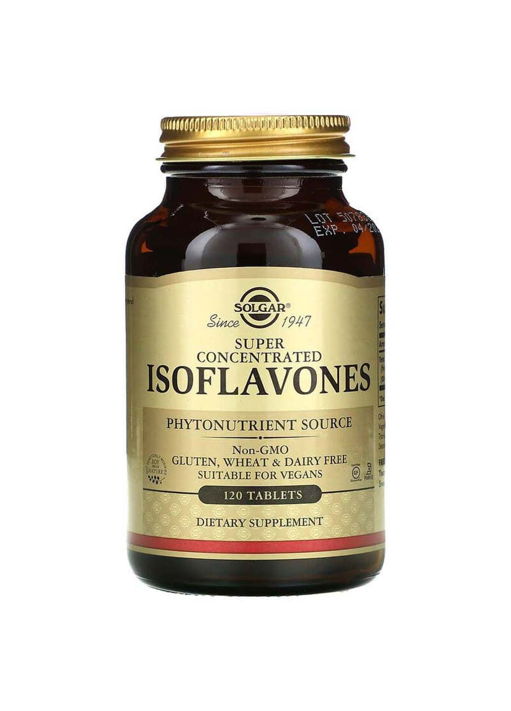 Соевые изофлавоны Isoflavones суперконцентрированные 120 таблеток Solgar (256931202)