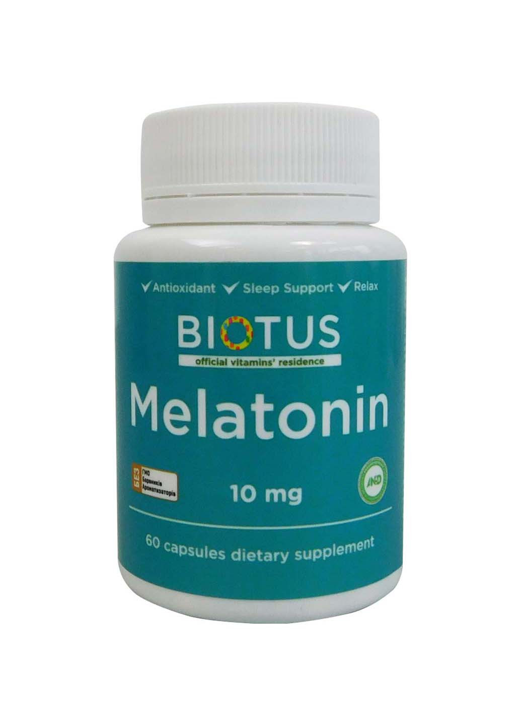 Мелатонін Melatonin 10 мг 60 капсул Biotus (256931165)