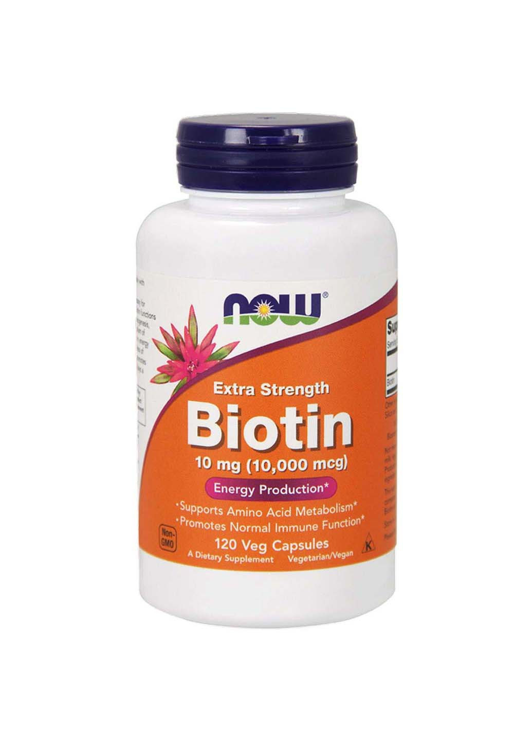 Біотин підвищена міцність 10 мг Now Foods (256931363)