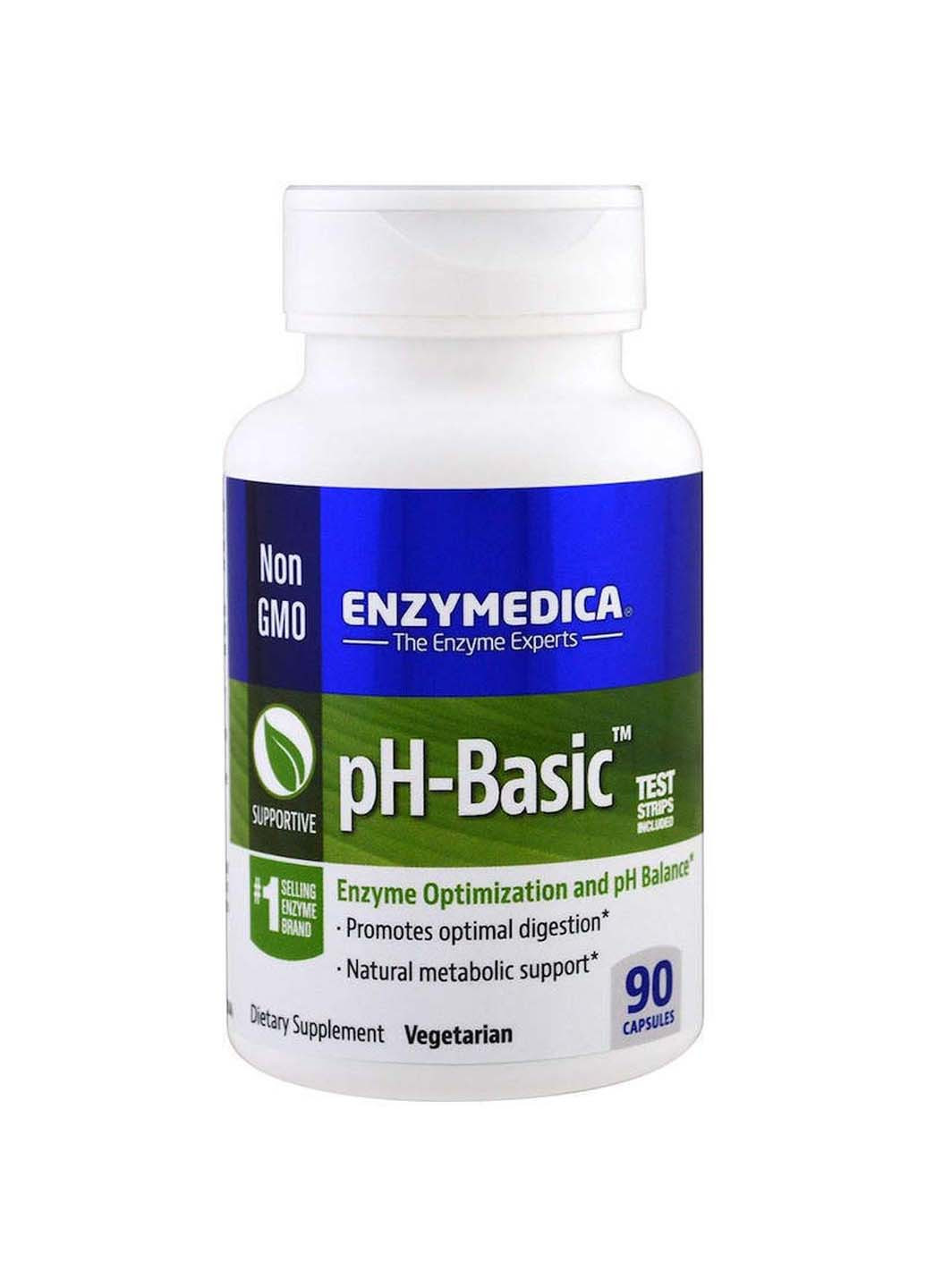 Поддержка баланса рН ферменты pH-Basic 90 капсул Enzymedica (256931933)