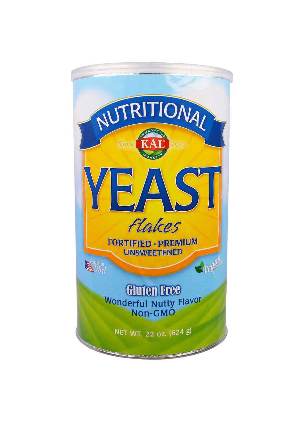 Дрожжи хлопьями несладкие Yeast Flakes 624 г KAL (256932496)