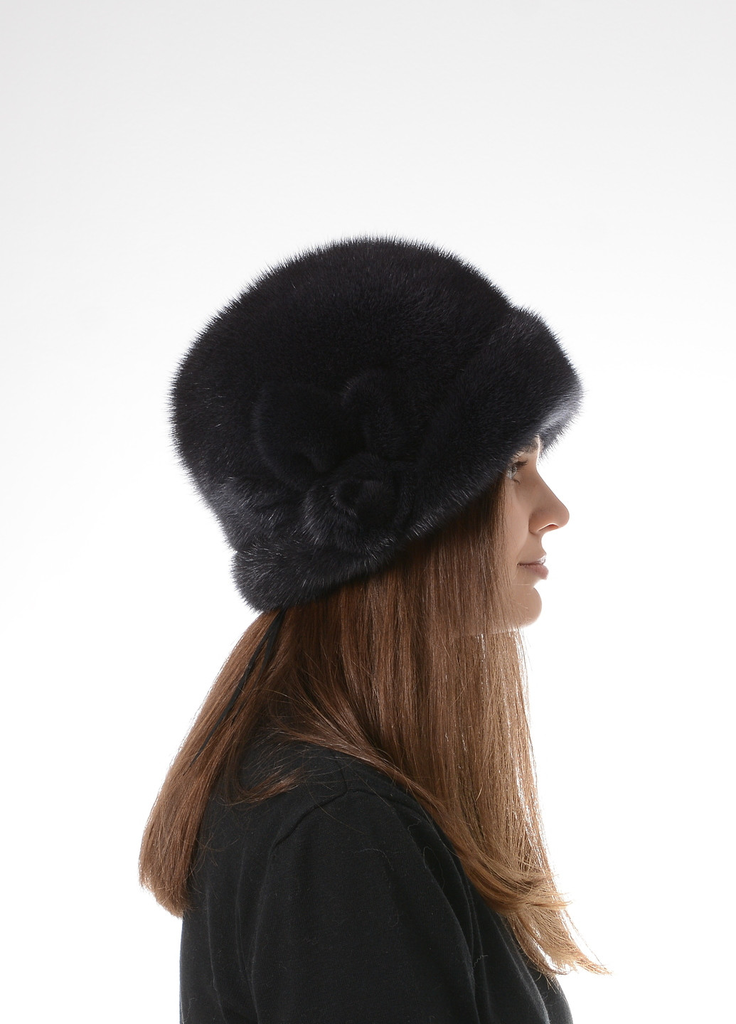 Жіночий теплий зимовий норковий капелюх Меховой Стиль роза (256943239)