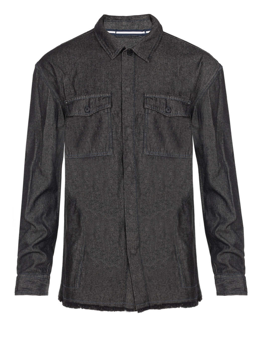 Чоловіча чорна сорочка з кишенями Tom Tailor (256917803)