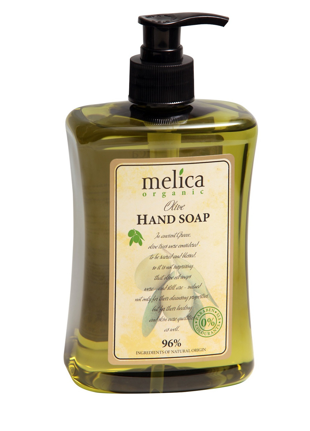 Жидкое мыло Оливки 500 мл Melica Organic 4770416340705 (256913763)