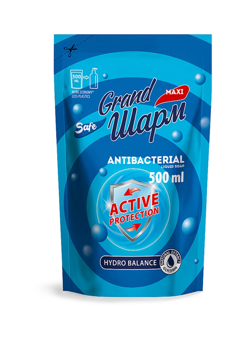 Жидкое мыло Шарм Maxi Antibacterial 500 мл (дой-пак) Grand 4820195506141 (256913748)