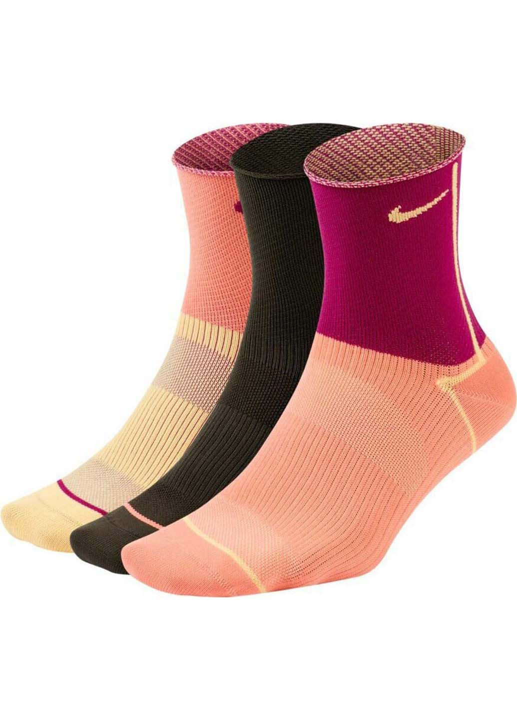 Носки Nike everyday plus lightweight ankle 3-pack (256931512)