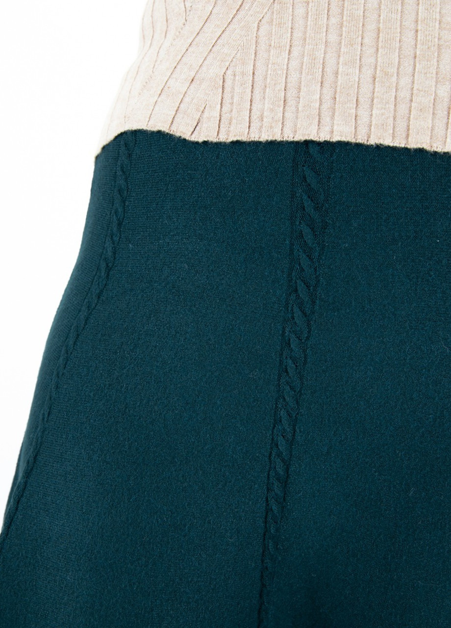 Зеленая кэжуал однотонная юбка JEANSclub колокол