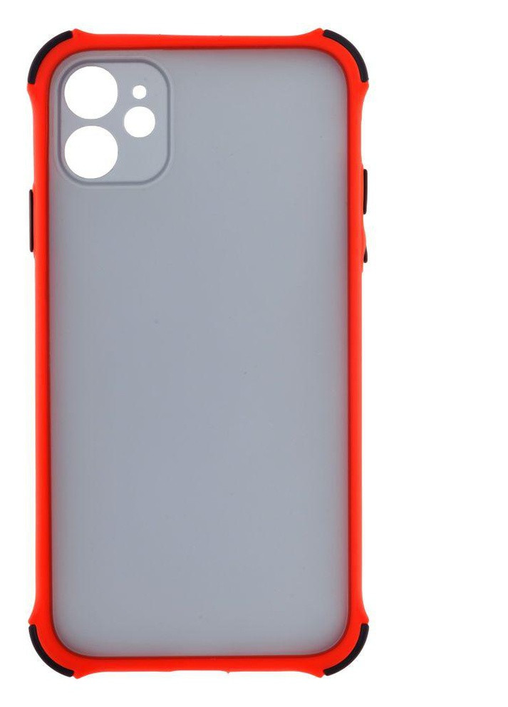 Силиконовый Чехол Накладка Avenger Armor Dark with Frame для iPhone 11 Красный No Brand (256943266)