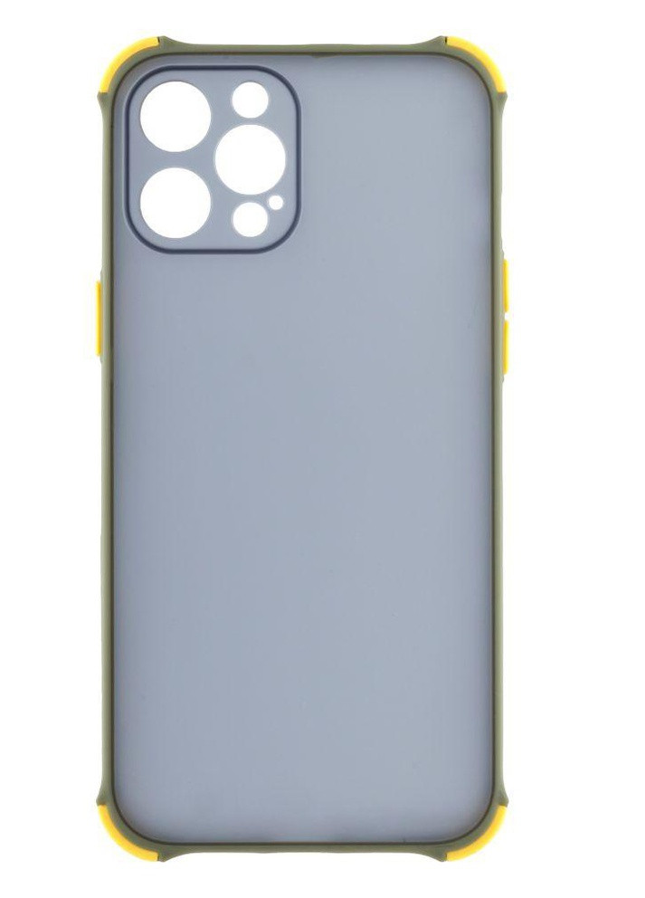 Силіконовий Чохол Накладка Avenger Armor Dark with Frame для iPhone 12 Pro Max Оливковий No Brand (256943243)