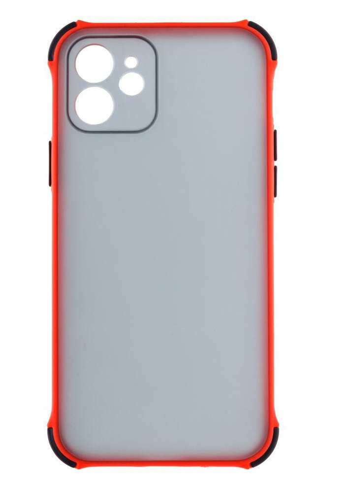Силиконовый Чехол Накладка Avenger Armor Dark with Frame для iPhone 12 Красный No Brand (256943275)