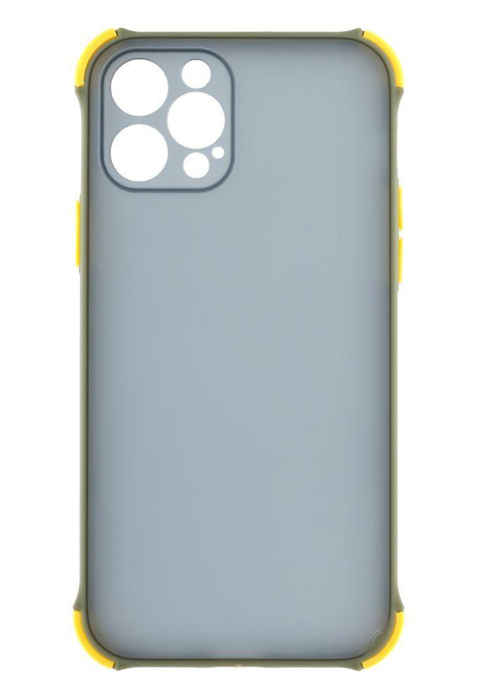 Силиконовый Чехол Накладка Avenger Armor Dark with Frame для iPhone 12 Pro Оливковый No Brand (256943261)