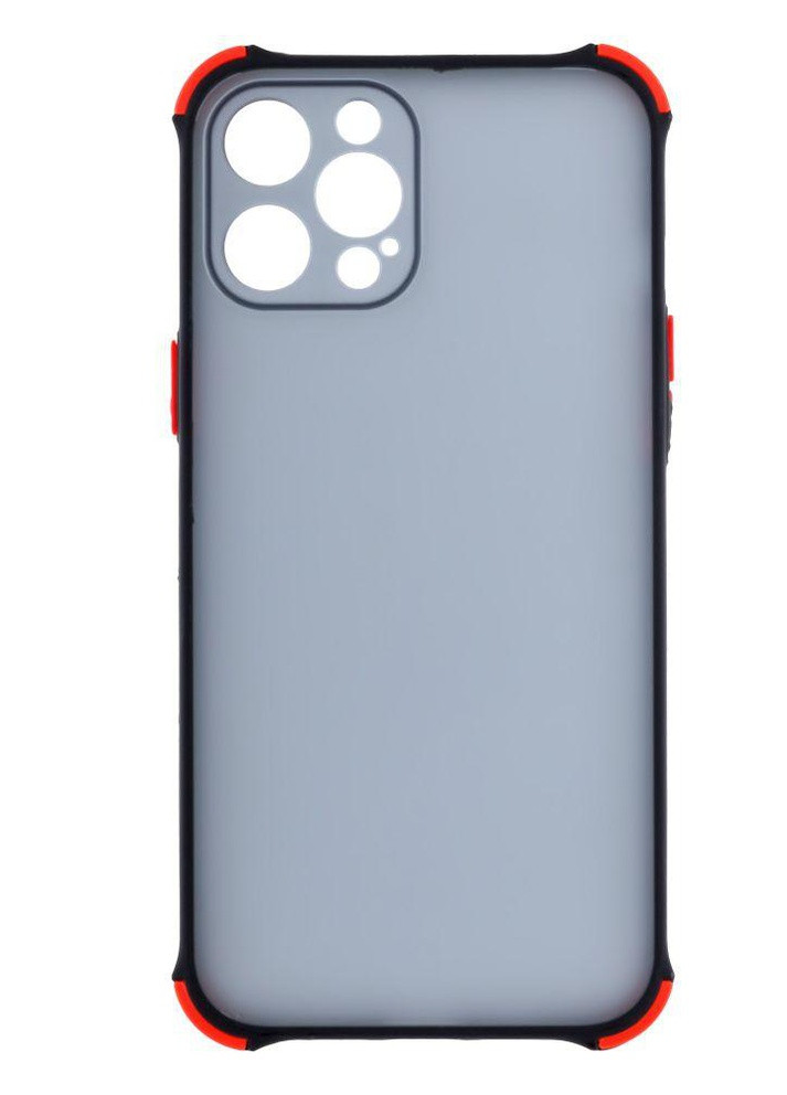 Силиконовый Чехол Накладка Avenger Armor Dark with Frame для iPhone 12 Pro Max Черный No Brand (256943273)