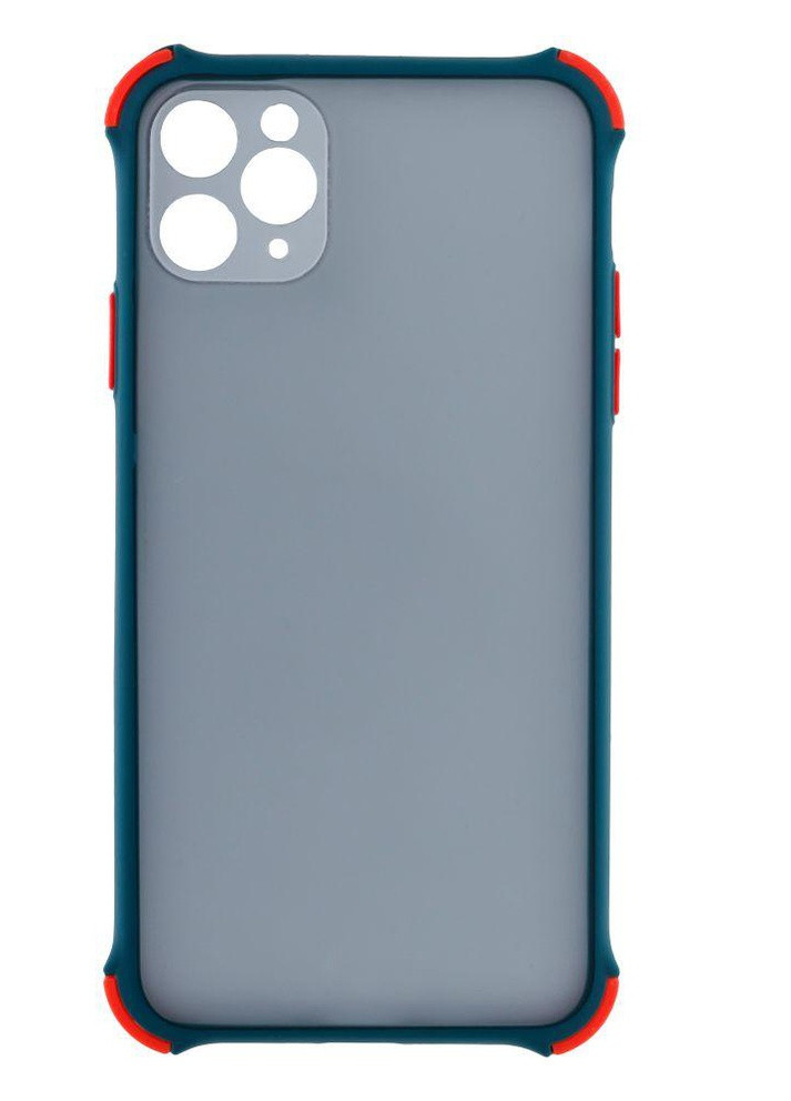 Силиконовый Чехол Накладка Avenger Armor Dark with Frame для iPhone 11 Pro Max Голубой No Brand (256943251)