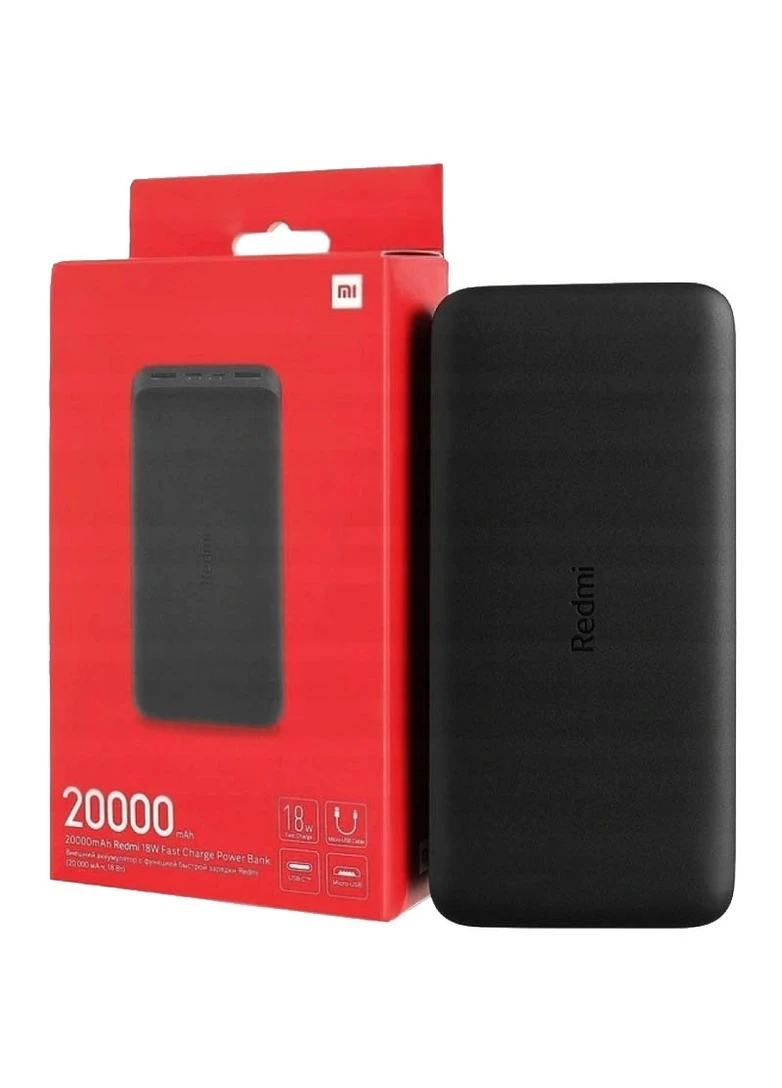 Портативное зарядное устройство RedMi Power Bank 20000mAh (PB200LZM) (VXN4304GL) Черный Xiaomi (256930454)