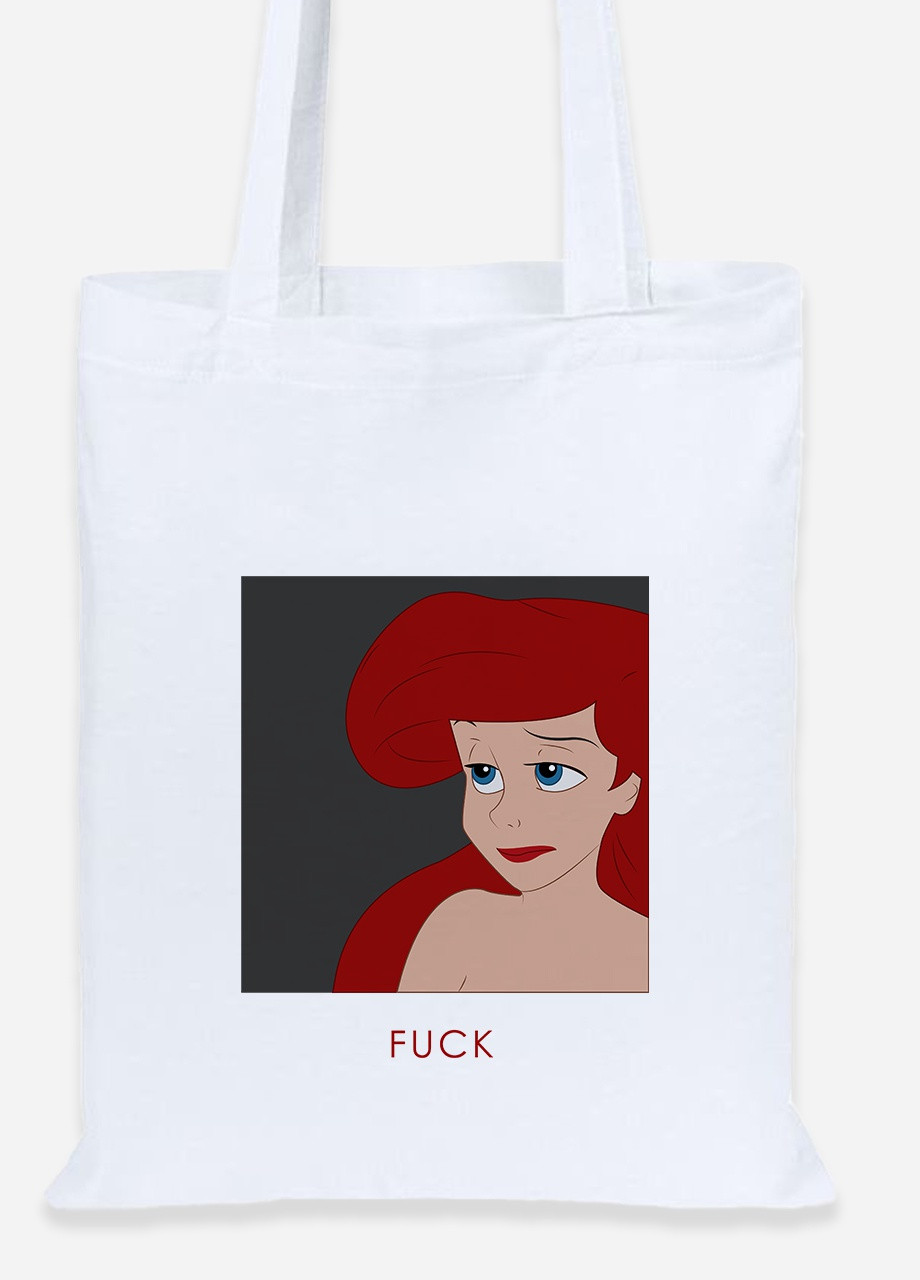 Еко-сумка шоппер Русалка (92102-1442) біла MobiPrint Lite (256924397)